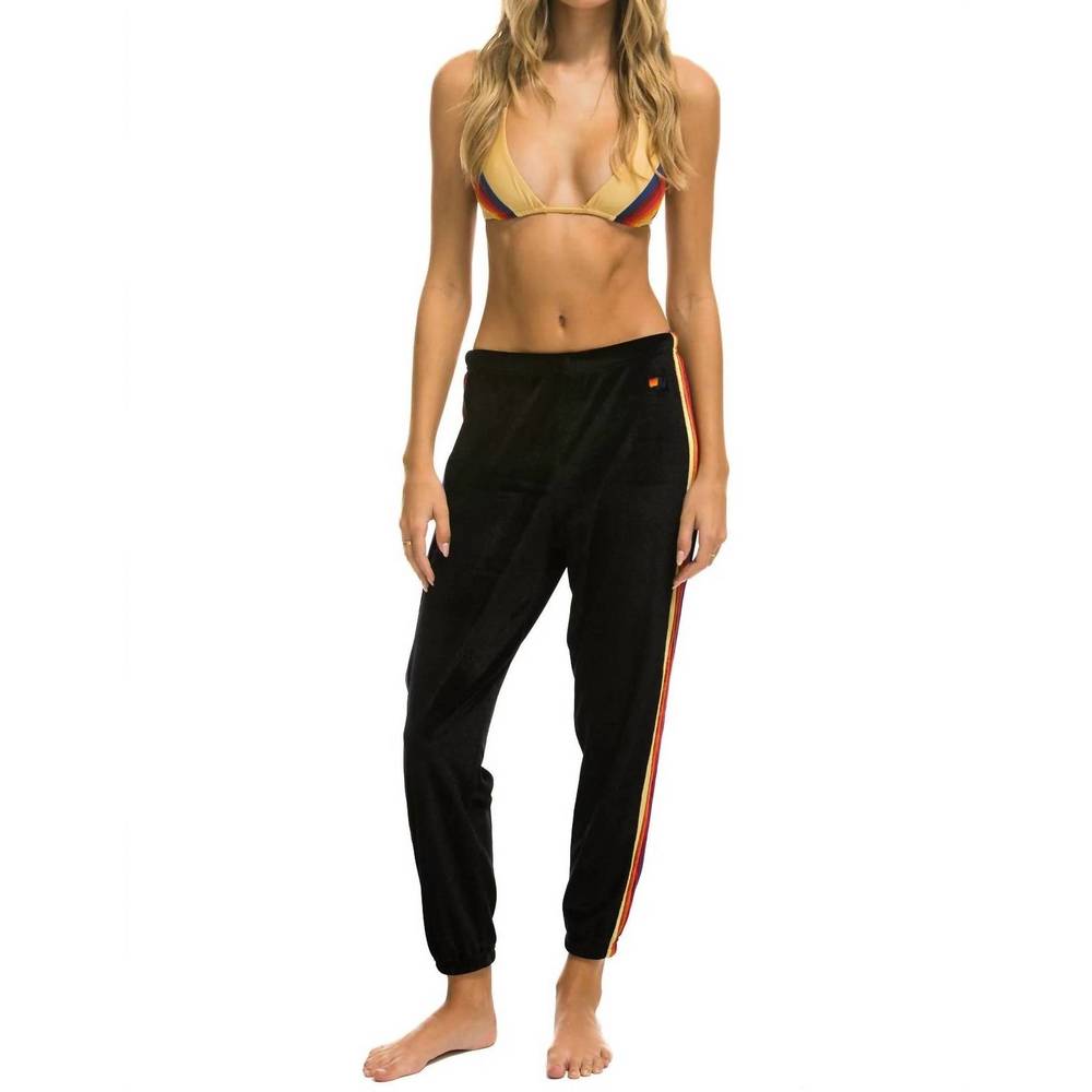 Like new AVIATOR NATION classic velvet sweatpant in black